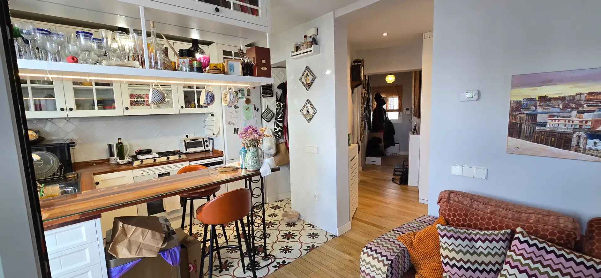 Cocina de Ático en venta en Madrid con Aire acondicionado, Calefacción y Parquet