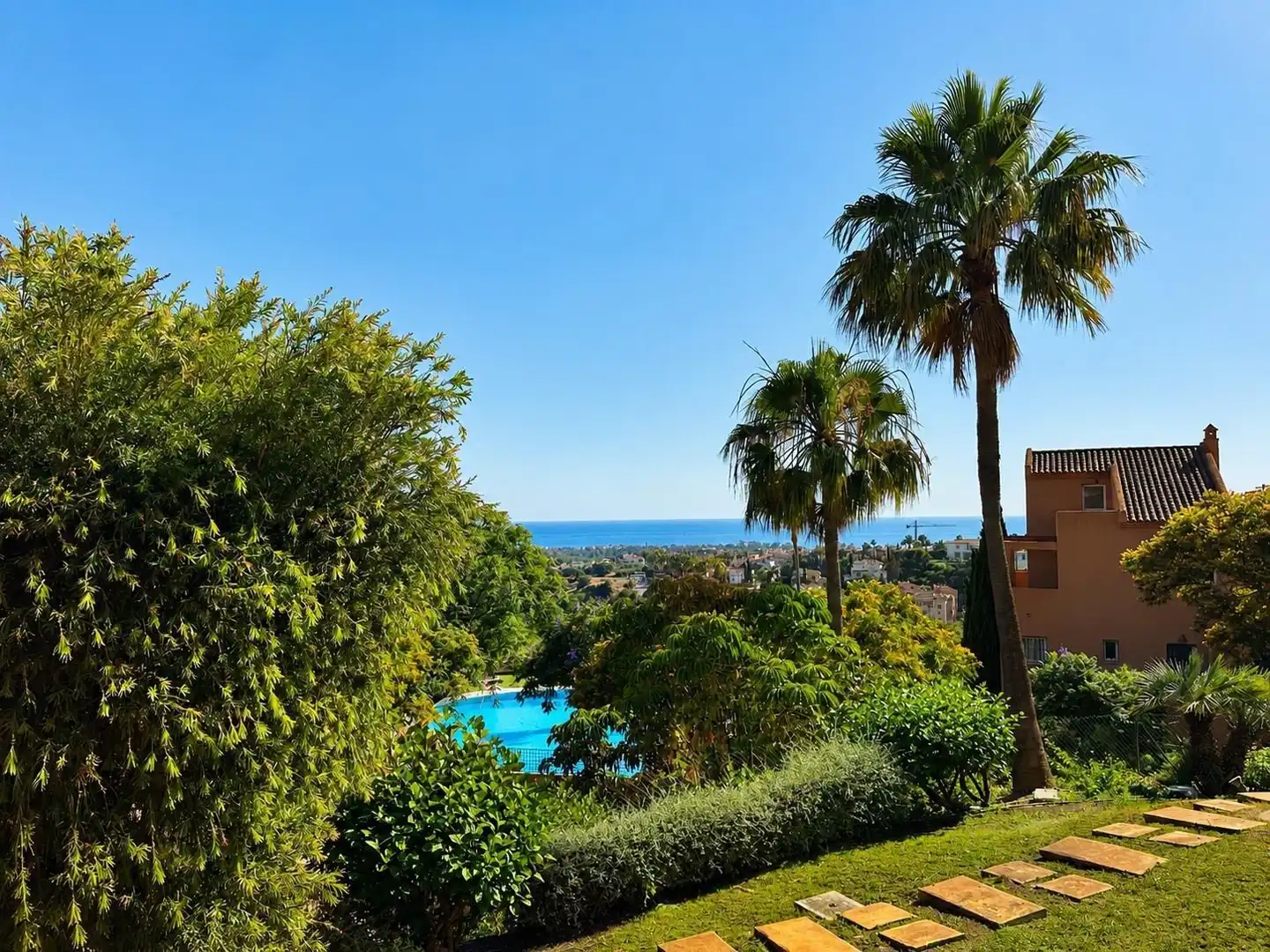 Garden of Apartments for rent in Marbella  with Air Conditioner, Heating and Private garden