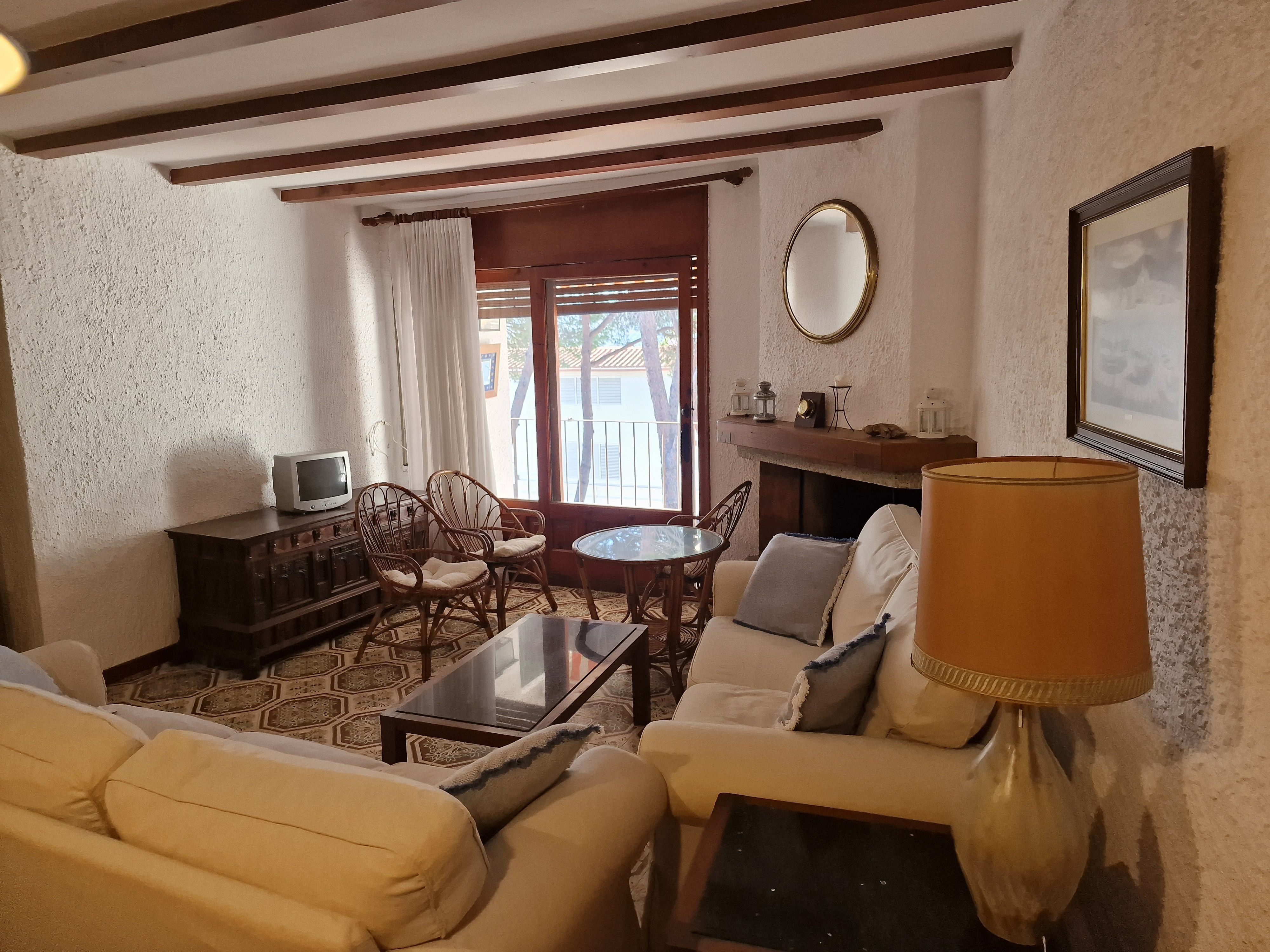 Living room of Attic to rent in Palafrugell  with Heating, Terrace and Furnished