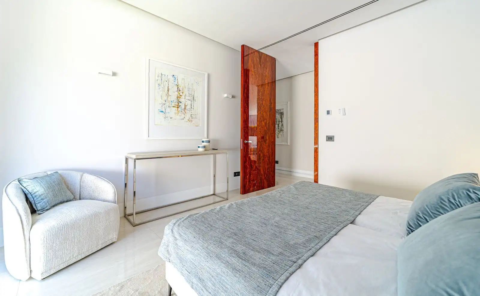 Schlafzimmer von Haus oder Chalet zur Miete in Marbella mit Klimaanlage, Privatgarten und Terrasse