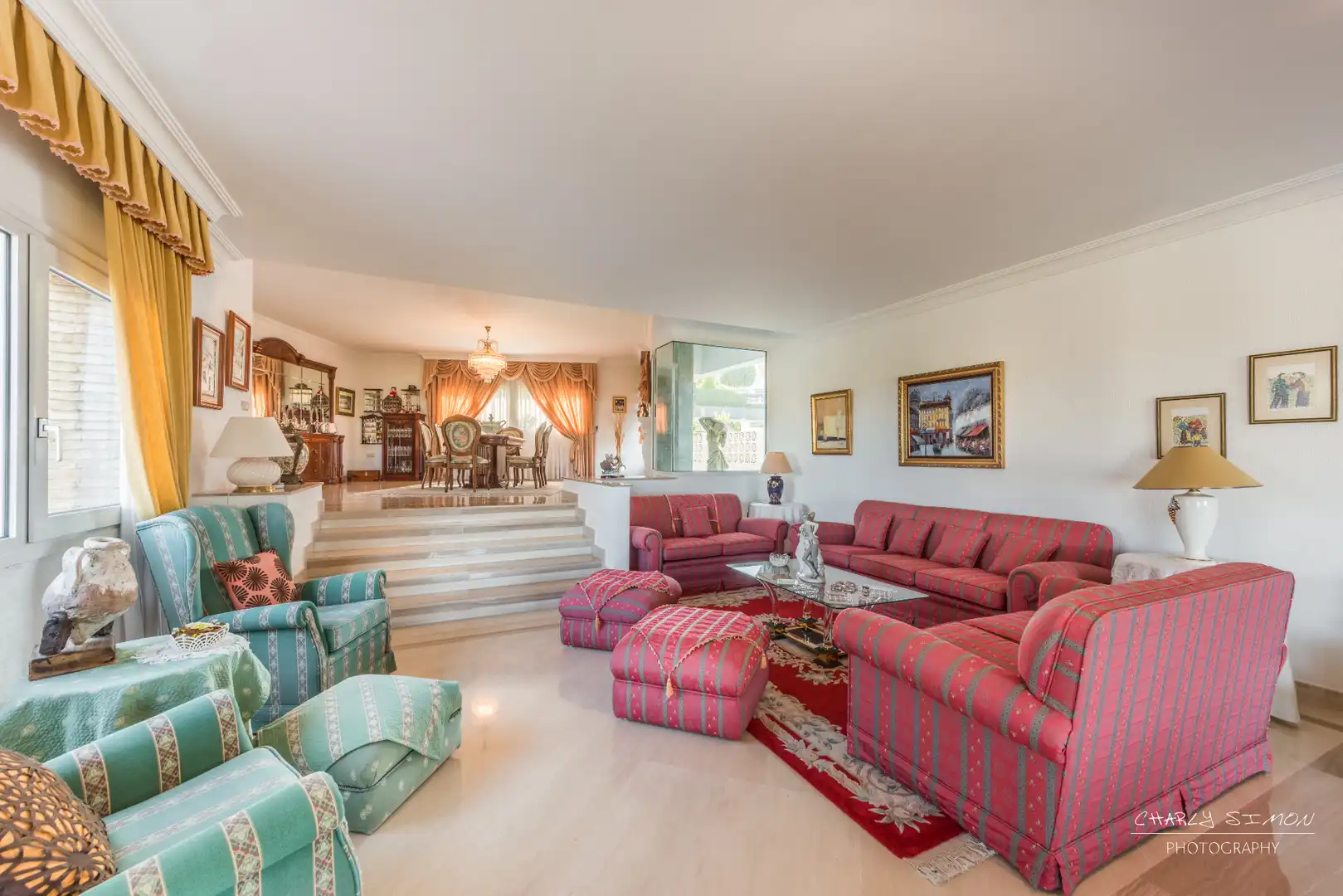 Living room of Houses for sale in Málaga  with Air Conditioner, Heating and Private garden
