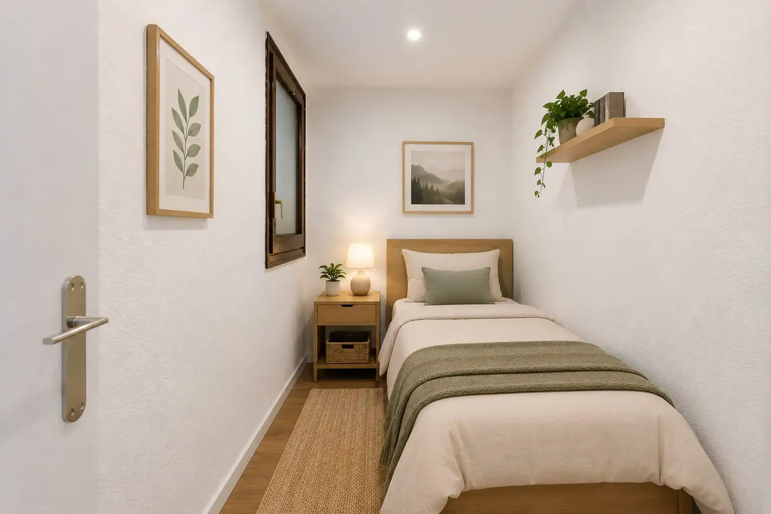 Schlafzimmer von Wohnung zum Verkauf in L'Hospitalet de Llobregat mit Parkett und Balkon