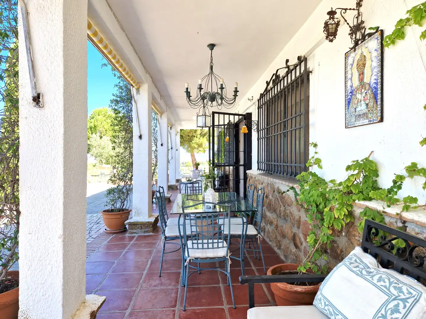 Terraza de Finca rústica en venta en Toledo con Aire acondicionado, Calefacción y Jardín privado