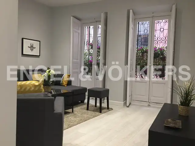 Wohnzimmer von Wohnungen zur Miete in Madrid mit Klimaanlage, Heizung und Möbliert