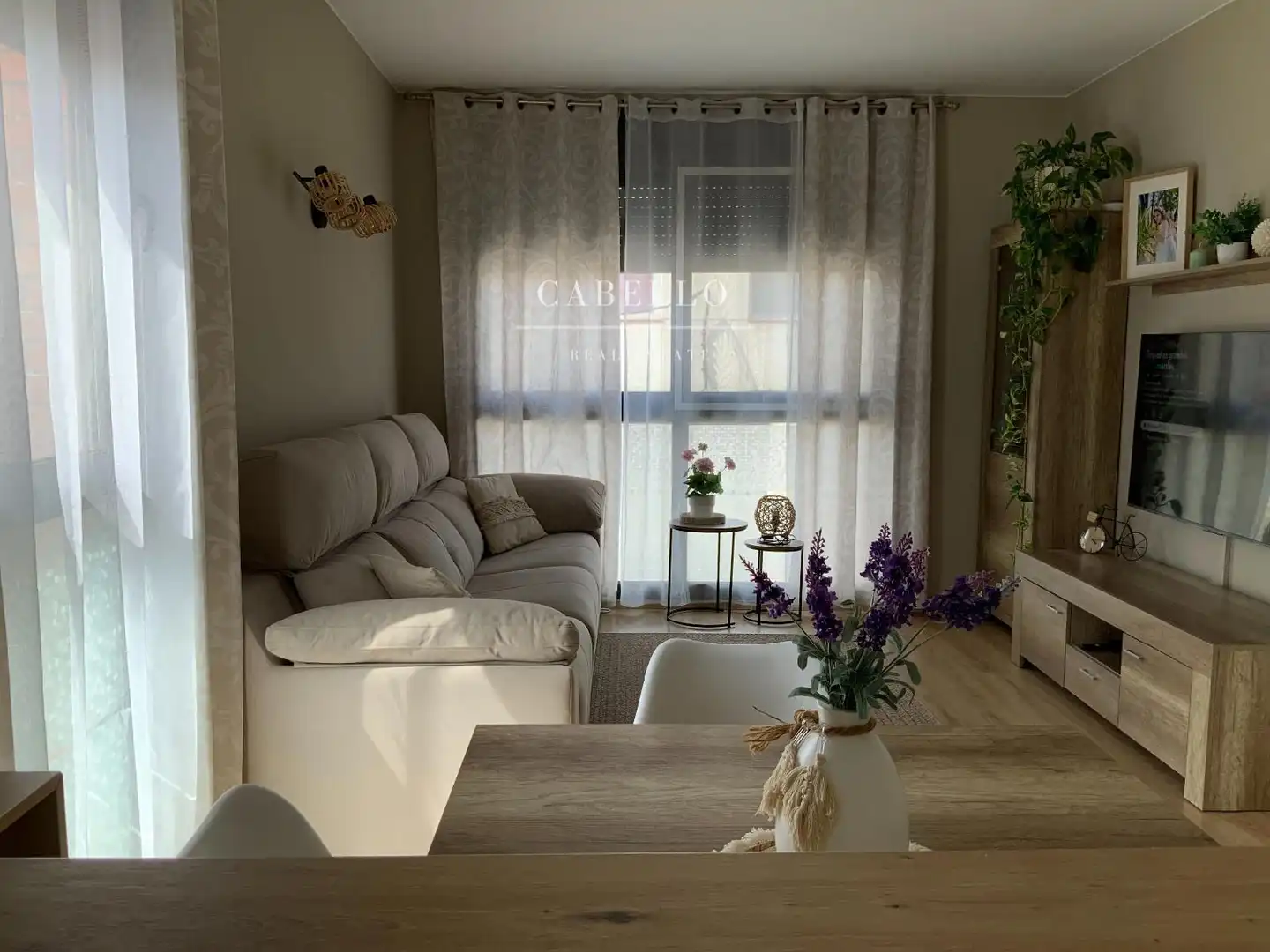 Living room of Flat for sale in Terrassa  with Air Conditioner, Heating and Parquet flooring