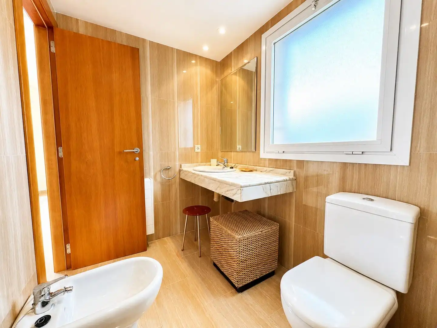 Baño de Apartamento en venta en Calpe / Calp con Aire acondicionado, Calefacción y Jardín privado