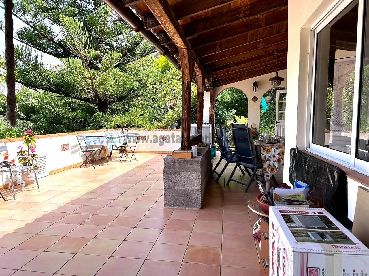 Terraza de Finca rústica en venta en Vallehermoso con Aire acondicionado, Calefacción y Jardín privado