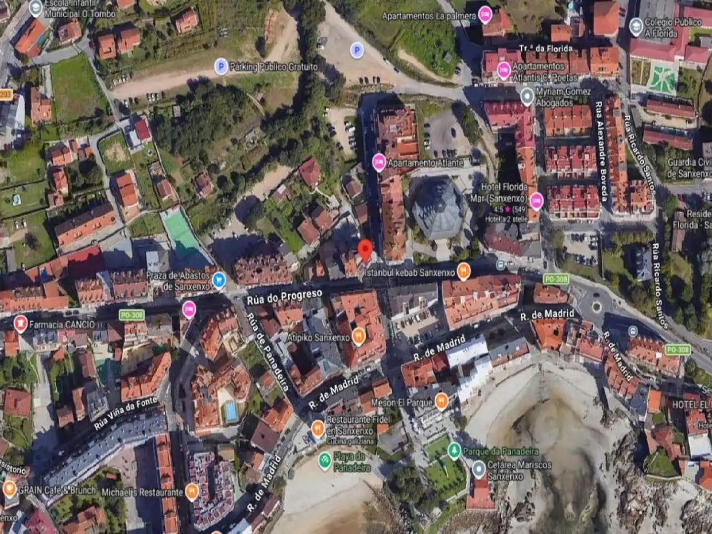 Vista exterior de Ático en venta en Sanxenxo