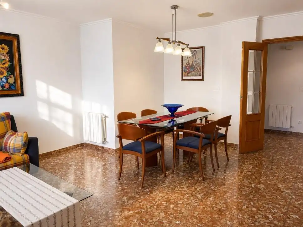 Comedor de Piso de alquiler en Oliva con Calefacción, Terraza y Amueblado