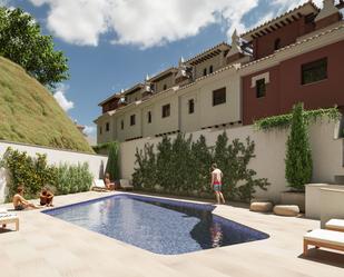 Swimming pool of Single-family semi-detached for sale in Almuñécar  with Air Conditioner, Terrace and Community pool