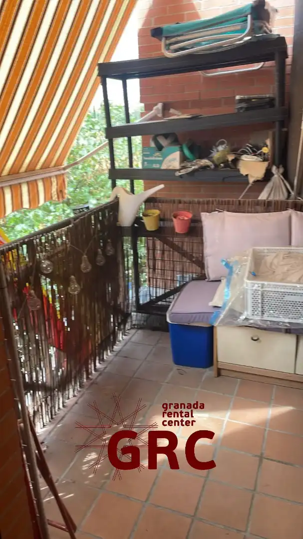 Balcony of Flat for rent in Granada  with Heating, Furnished and Oven