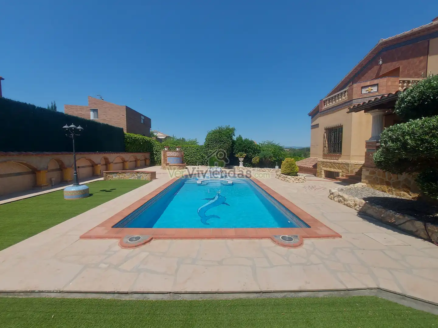 Swimming pool of Houses for sale in Olèrdola  with Air Conditioner, Heating and Private garden
