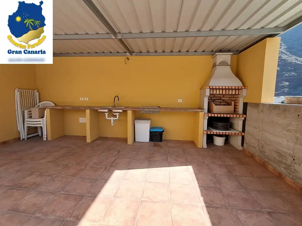 Küche von Wohnung zum Verkauf in Mogán mit Privatgarten und Terrasse