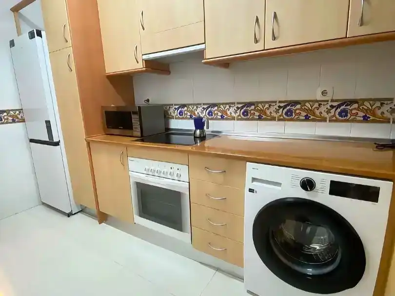 Küche von Wohnung zur Miete in Marbella mit Klimaanlage, Privatgarten und Schwimmbad