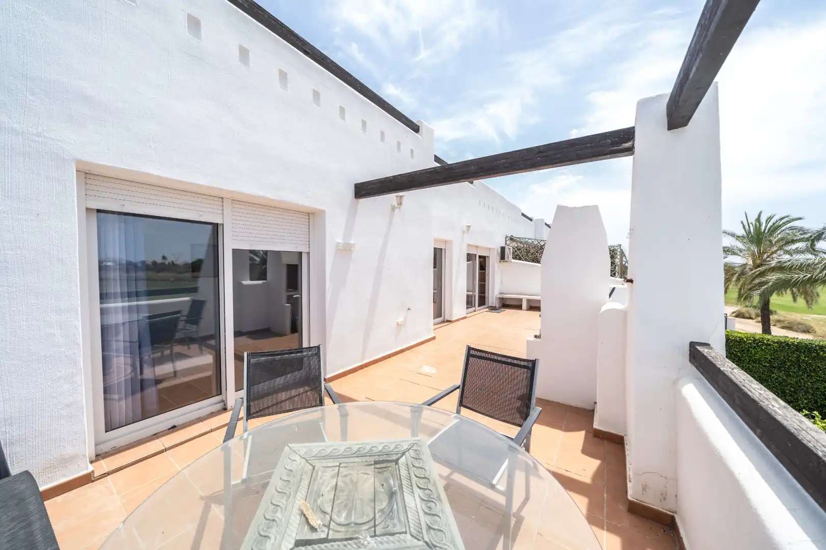 Terrace of Apartments for sale in Torre-Pacheco  with Air Conditioner and Swimming Pool