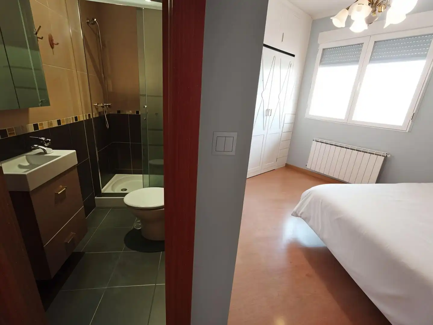 Bedroom of Flat for sale in La Roda  with Air Conditioner, Heating and Furnished