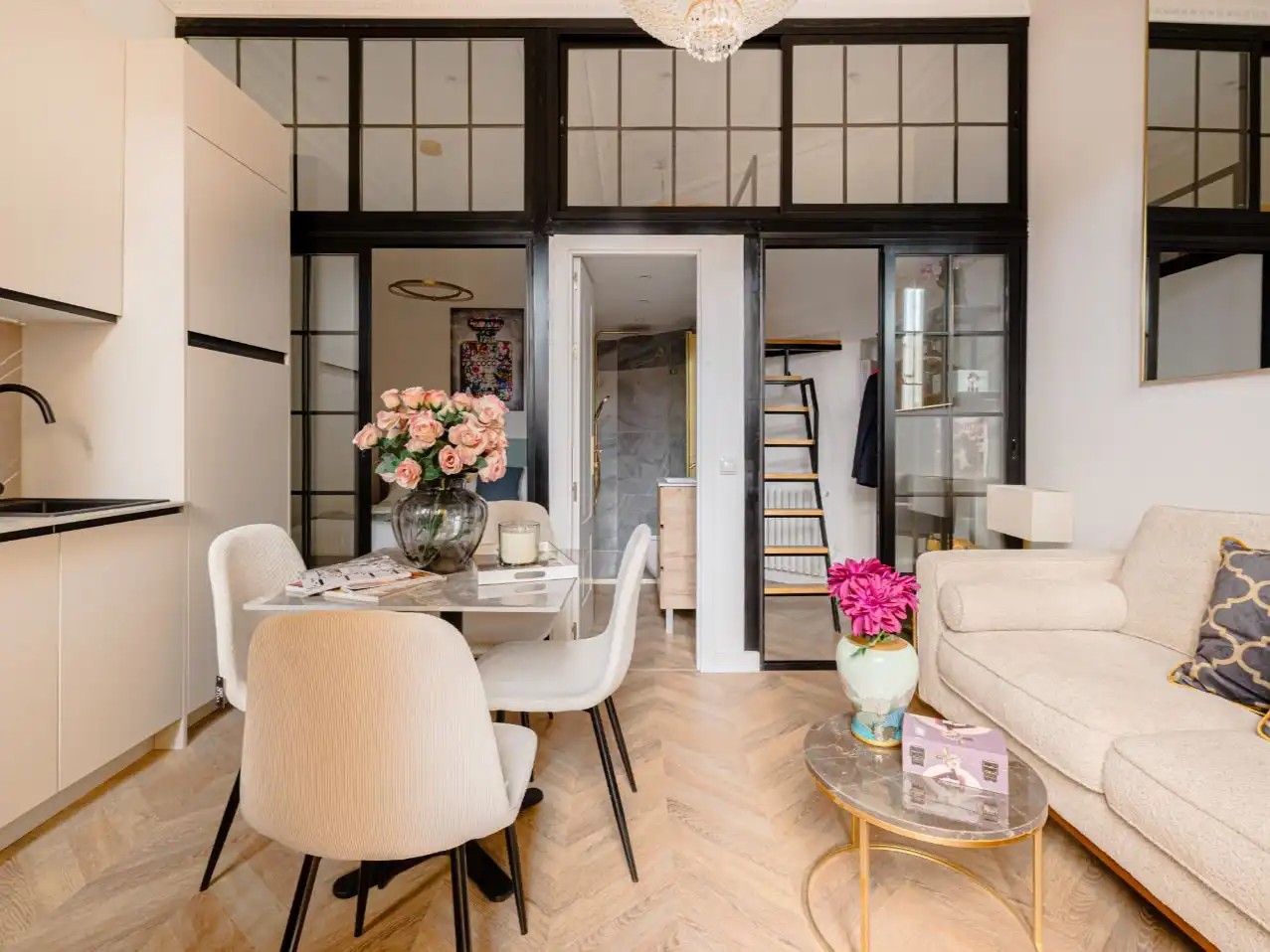 Wohnzimmer von Wohnung zum Verkauf in  Madrid Capital mit Klimaanlage