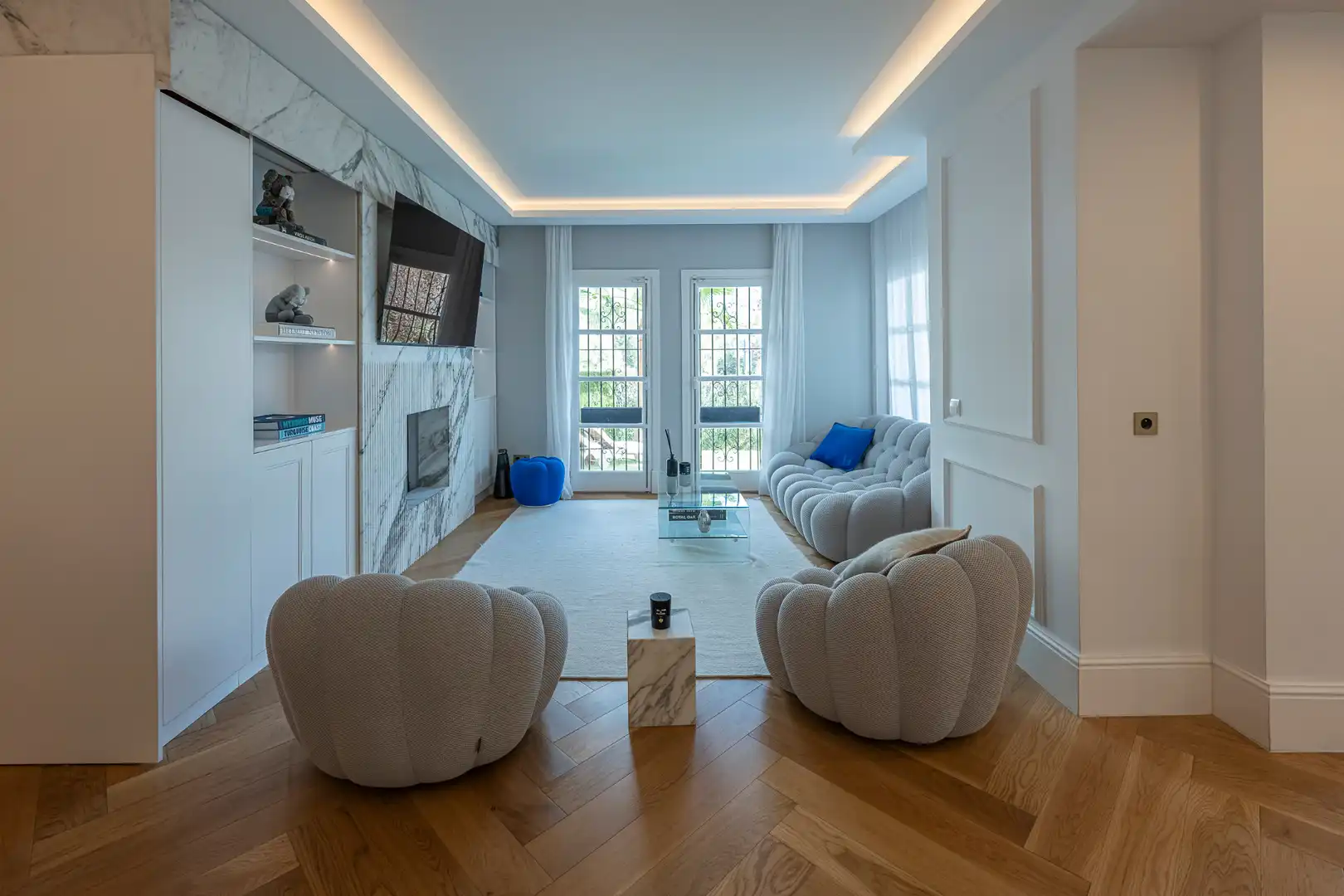 Sala d'estar de Apartament en venda en Marbella amb Aire condicionat, Calefacció i Parquet