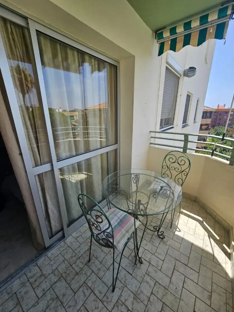Terraza de Piso de alquiler en Benalmádena con Terraza, Amueblado y Horno