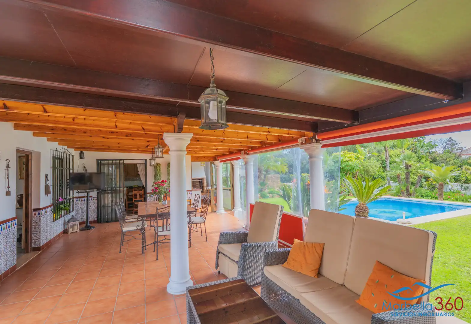Terraza de Casa o chalet en venta en Marbella con Aire acondicionado, Calefacción y Jardín privado