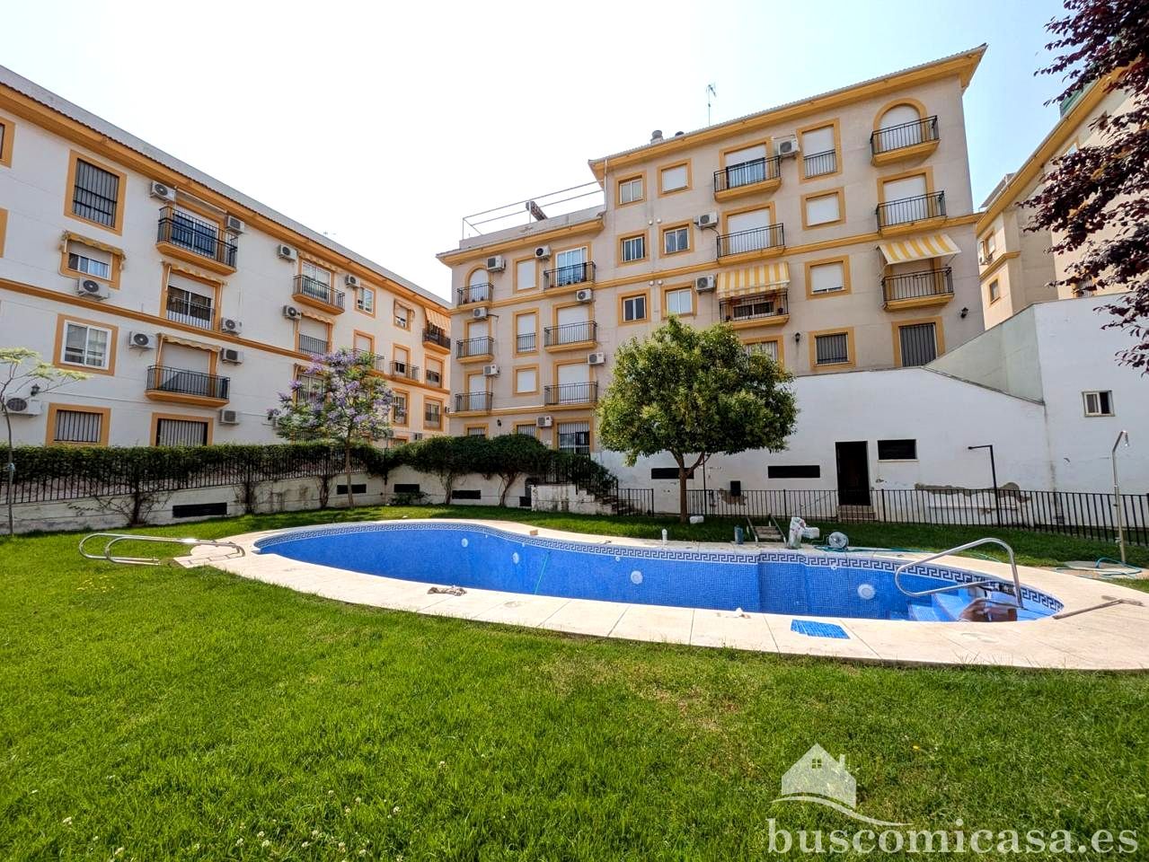 Piscina de Piso de alquiler en Linares con Aire acondicionado, Amueblado y Balcón