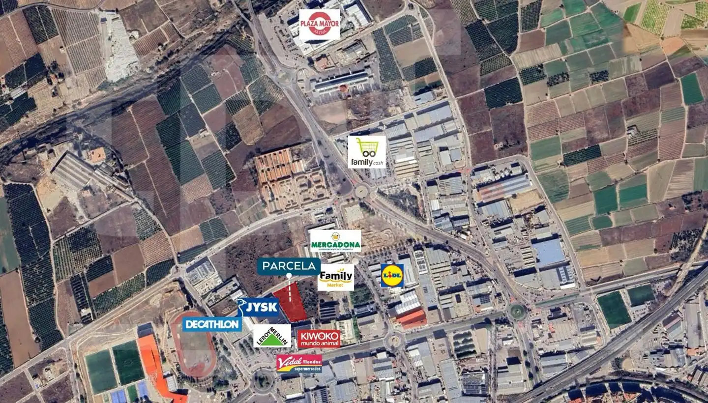 Vista exterior de Terreno industrial en venta en Xàtiva