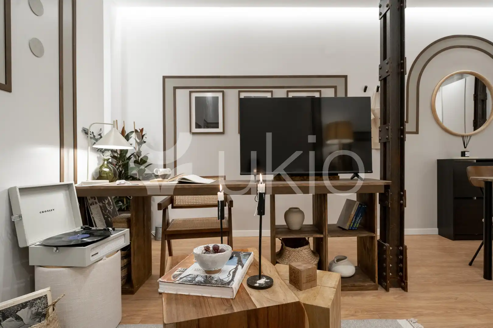 Sala de estar de Apartamento de alquiler en Madrid con Aire acondicionado, Calefacción y Amueblado