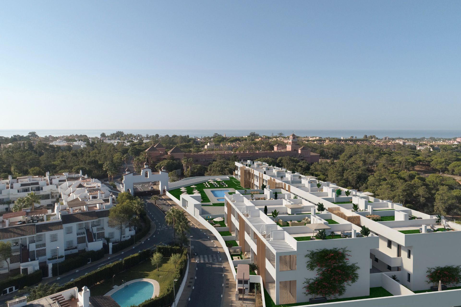 Exterior view of Planta baja for sale in Islantilla  with Air Conditioner, Heating and Private garden