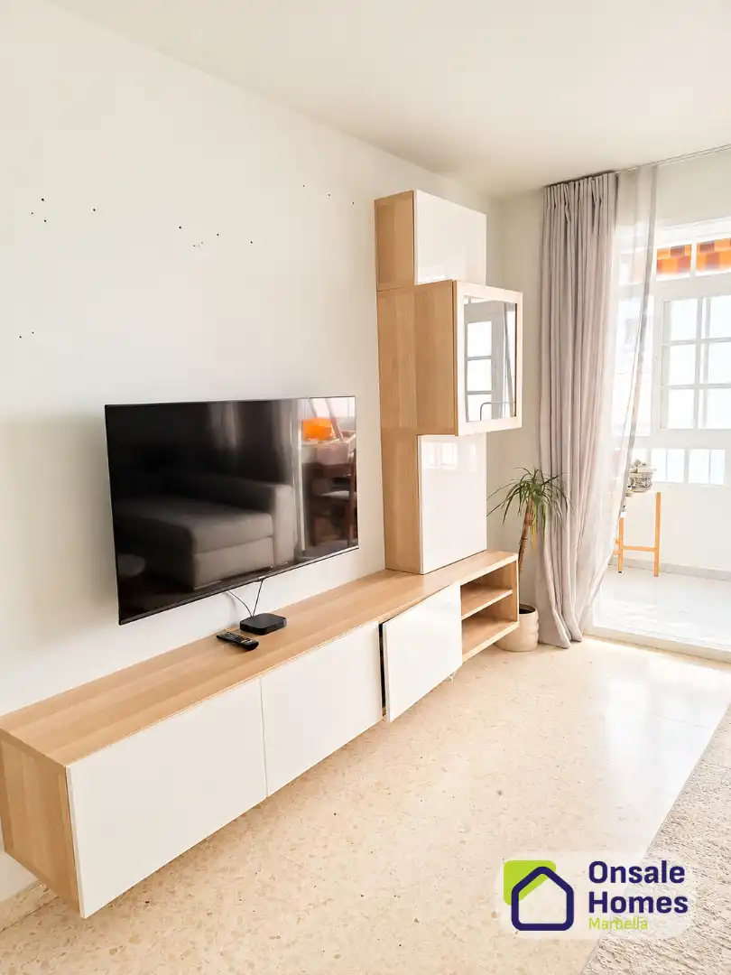 Sala de estar de Piso en venta en Marbella con Terraza y Balcón