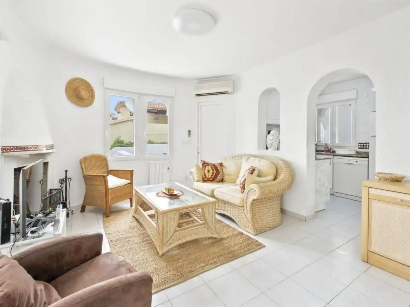 Sala de estar de Casa o chalet de alquiler en Dénia con Jardín privado, Parquet y Piscina