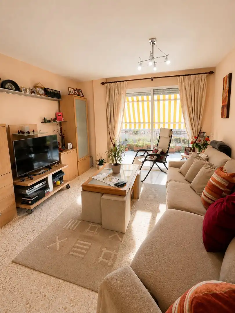 Sala d'estar de Àtic en venda en Mijas amb Aire condicionat, Terrassa i Traster