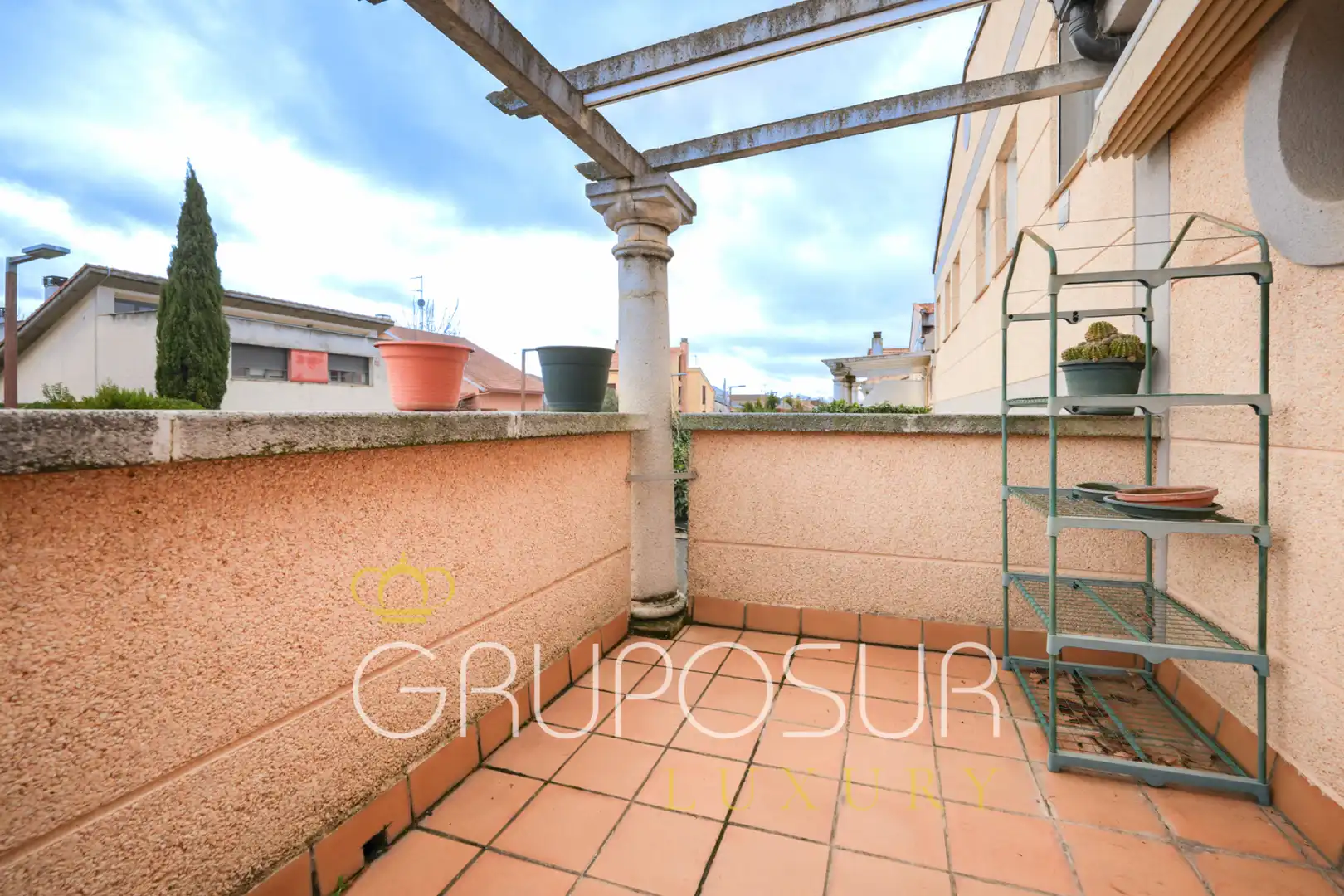 Terraza de Casa adosada en venta en Arroyo de la Encomienda con Calefacción, Jardín privado y Parquet