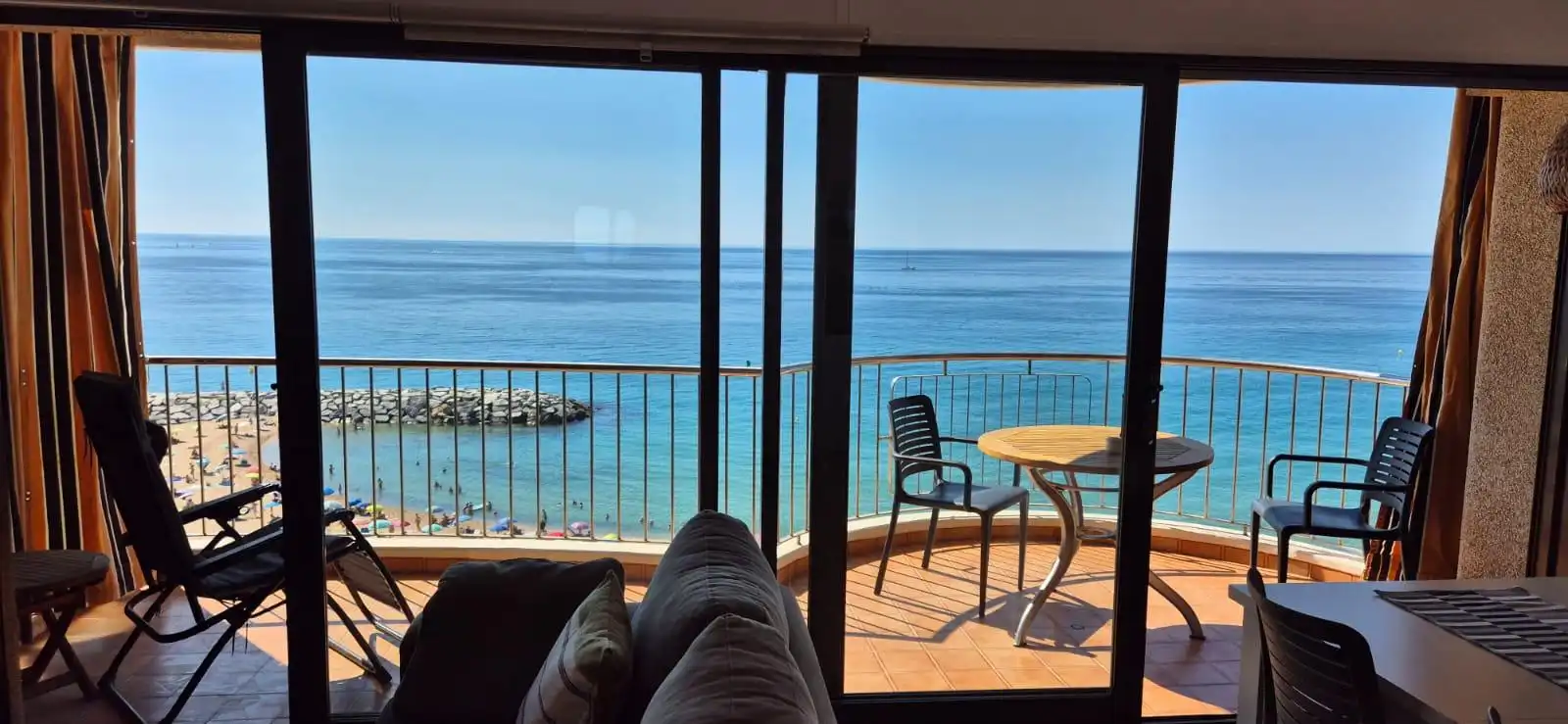 Terrassa de Apartament de lloguer en Calonge i Sant Antoni amb Moblat