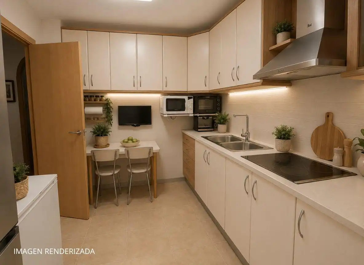 Kitchen of Flat for sale in Sant Andreu de la Barca  with Air Conditioner