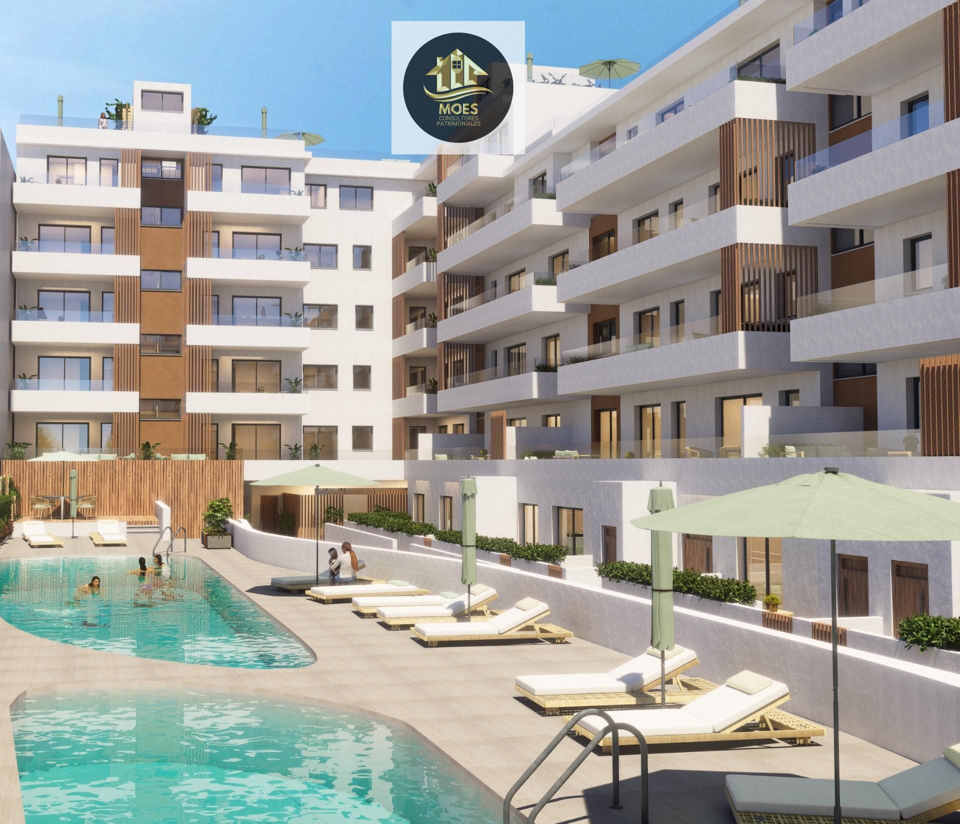 Piscina de Pis en venda en Roquetas de Mar amb Aire condicionat, Terrassa i Traster