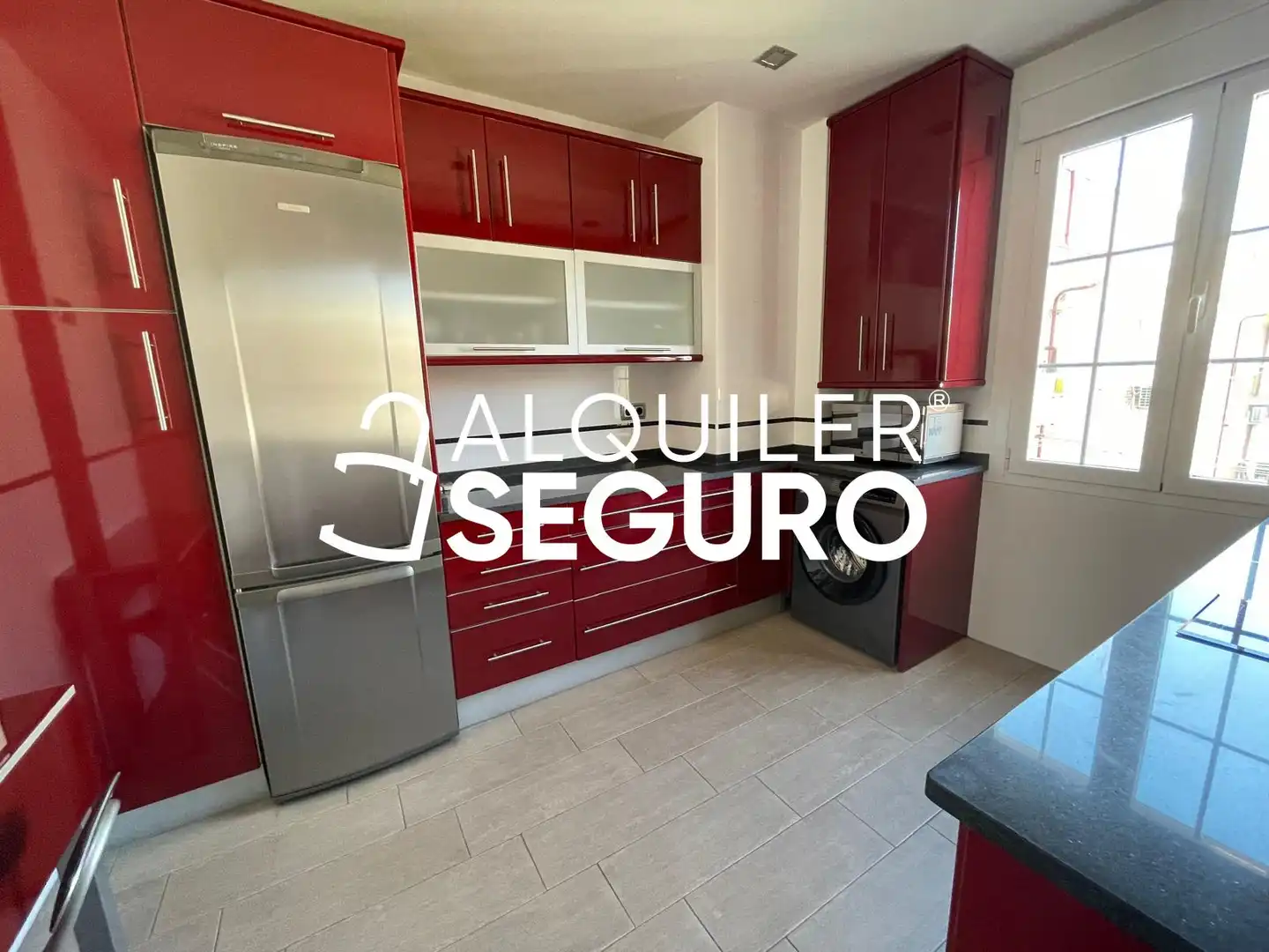 Kitchen of Flat for rent in Madrid  with Air Conditioner, Heating and Furnished