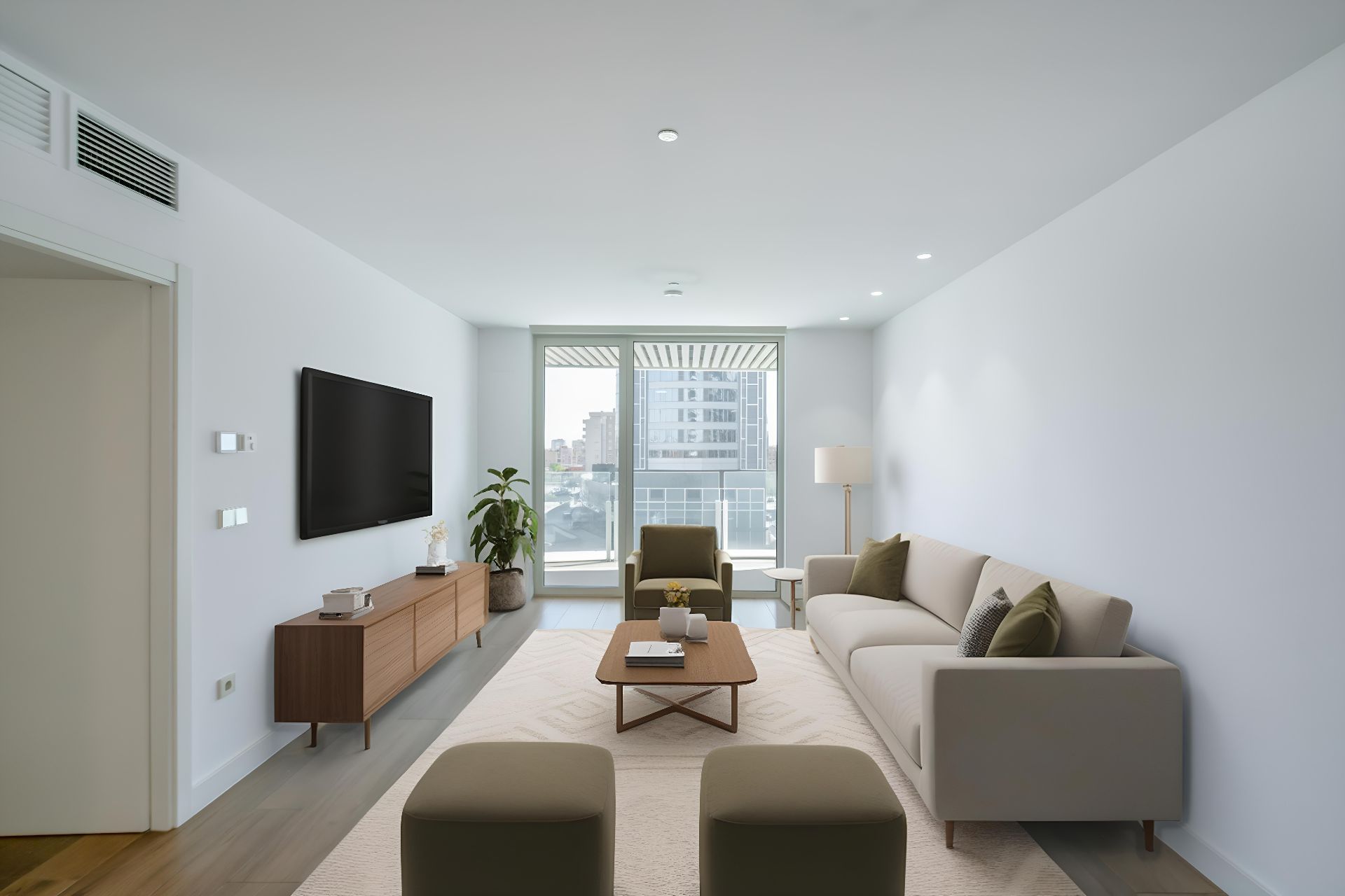 Living room of Flat for sale in  Valencia Capital  with Air Conditioner, Heating and Terrace