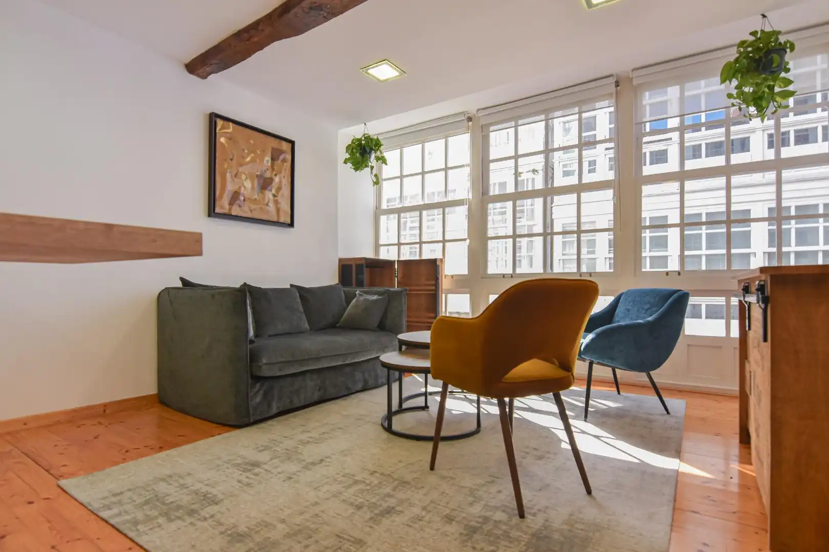 Living room of Study for rent in A Coruña Capital 