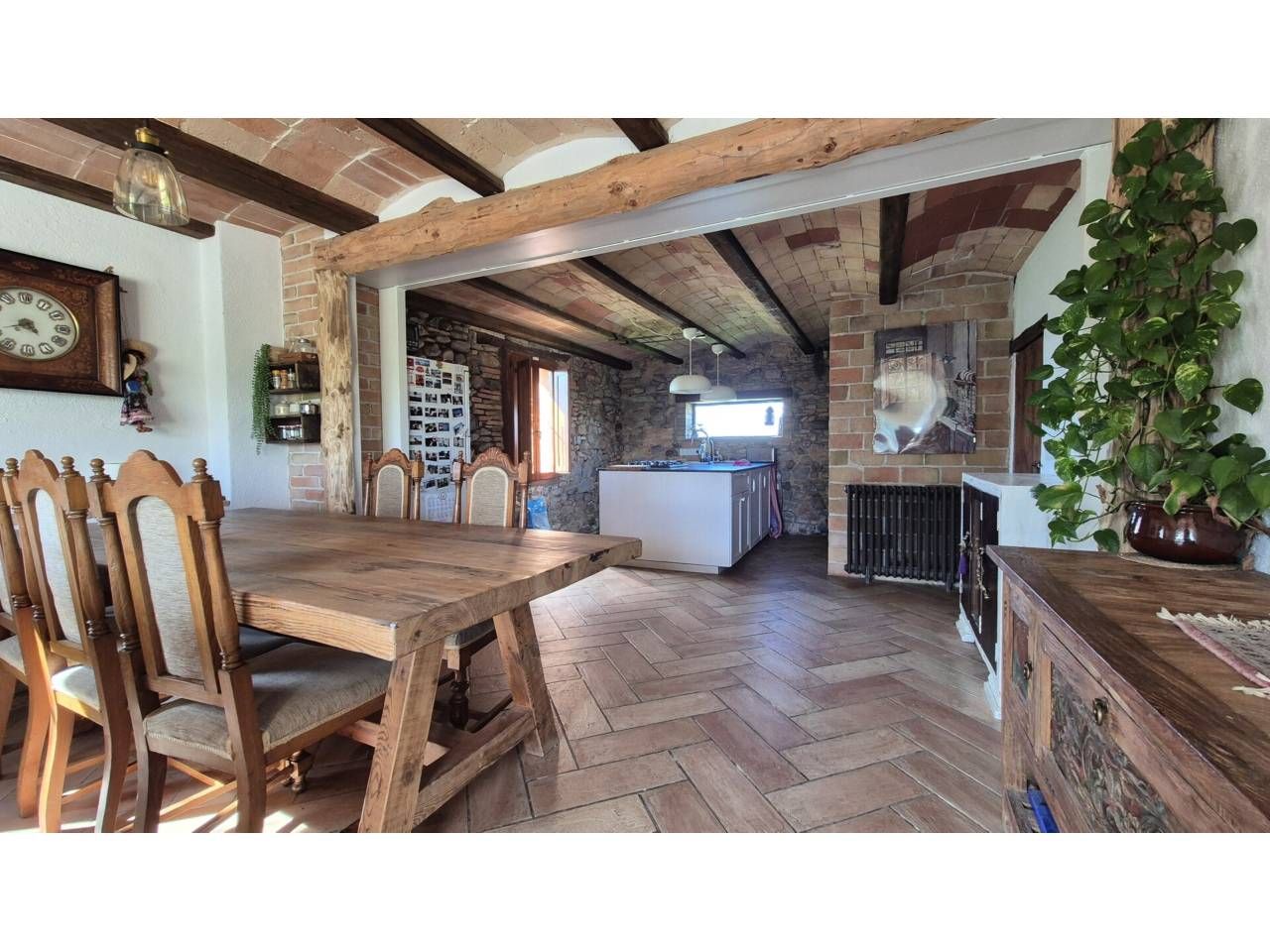 Cocina de Finca rústica de alquiler en Vic con Calefacción, Jardín privado y Terraza