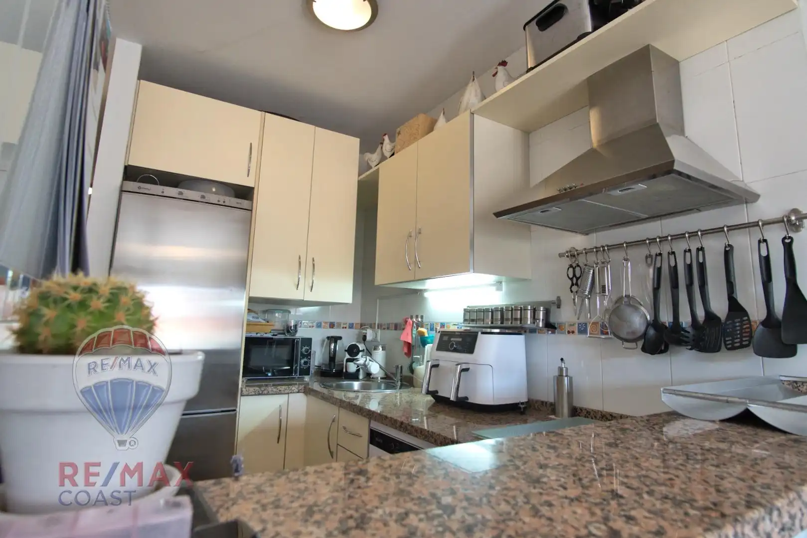 Cocina de Dúplex en venta en Algarrobo con Aire acondicionado, Terraza y Amueblado