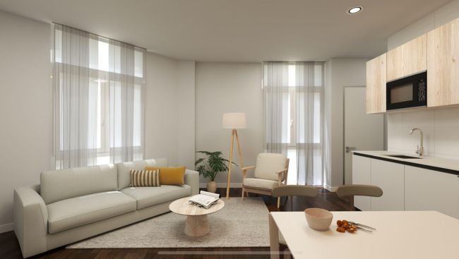 Sala de estar de Piso en venta en  Madrid Capital