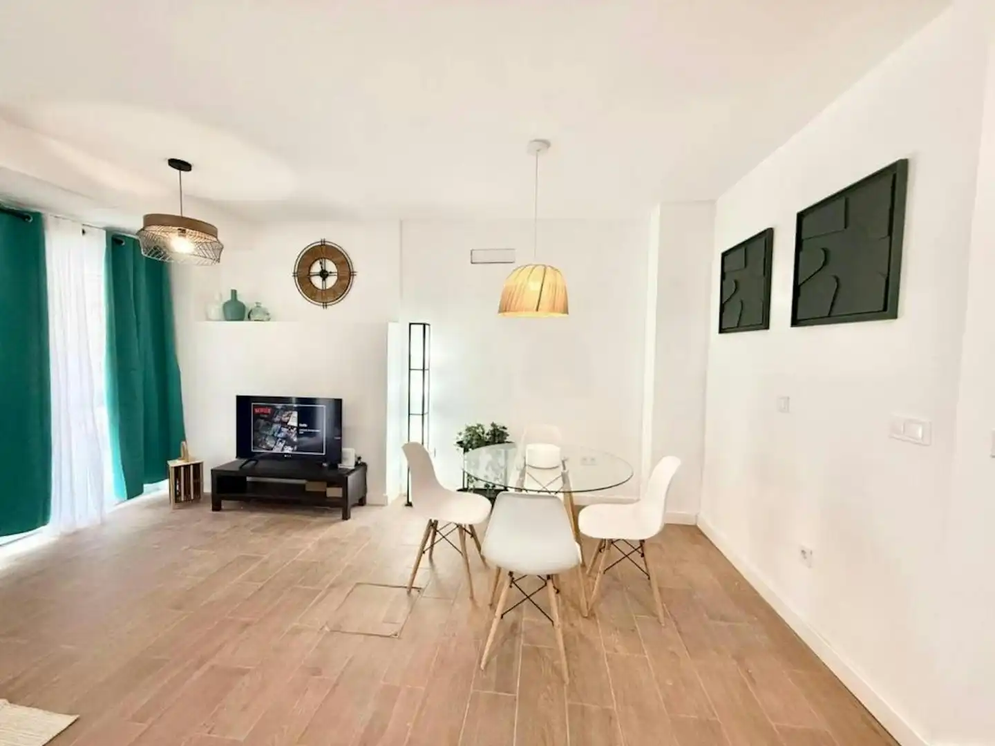 Sala d'estar de Pis de lloguer en Madrid amb Aire condicionat, Moblat i Rentadora