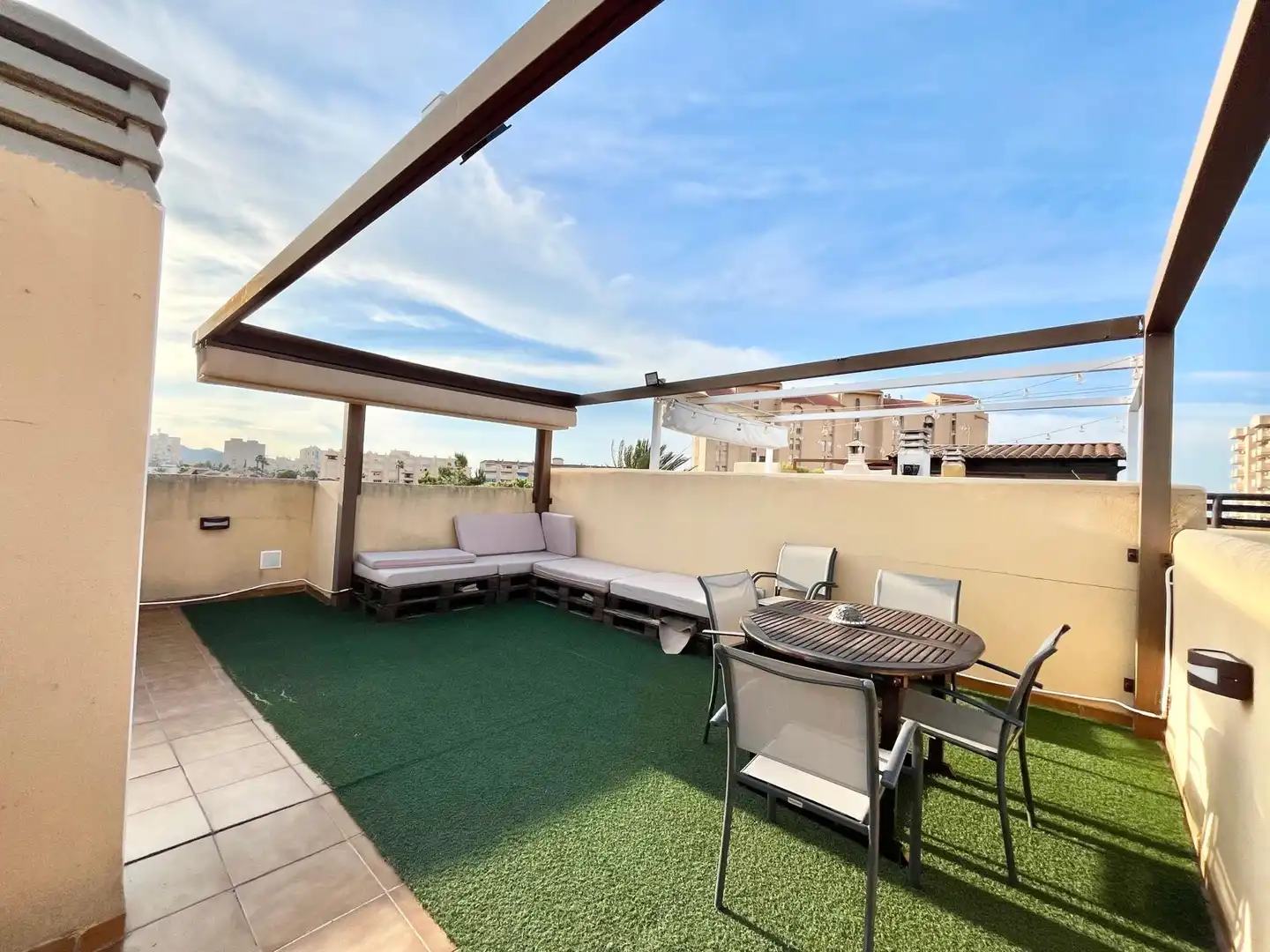 Terraza de Ático de alquiler en Cartagena con Aire acondicionado, Calefacción y Terraza