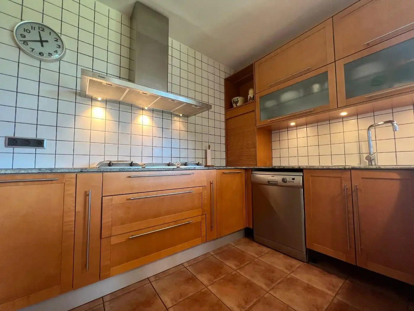 Cuina de Casa o xalet en venda en Canovelles amb Aire condicionat, Calefacció i Jardí privat
