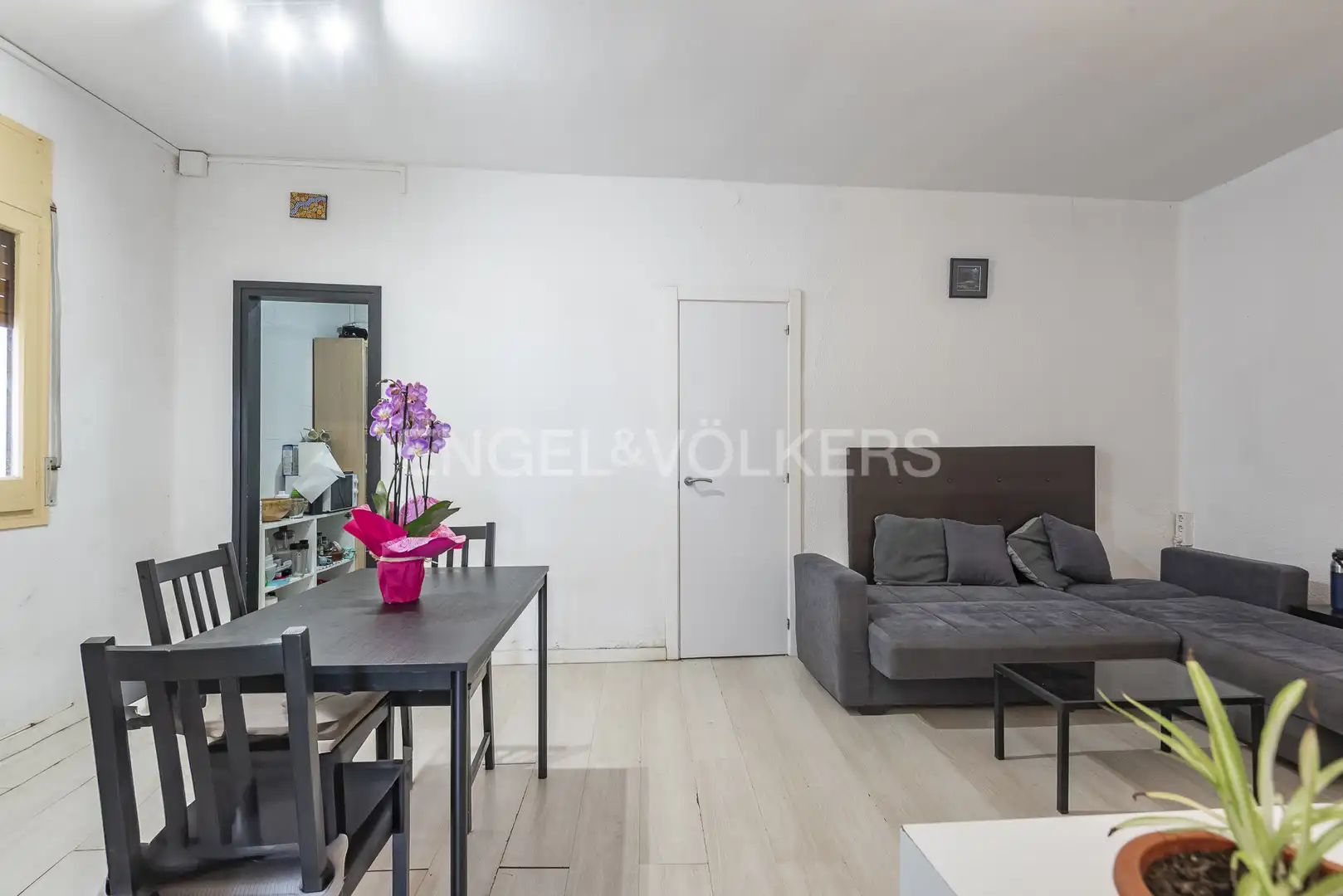 Wohnzimmer von Wohnung zum Verkauf in Barcelona mit Heizung, Parkett und Terrasse