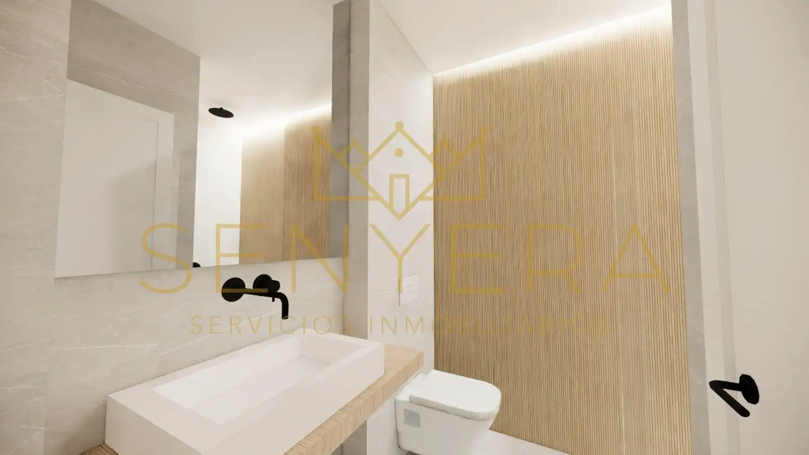 Badezimmer von Einfamilien-Reihenhaus zum Verkauf in Valencia mit Klimaanlage, Parkett und Terrasse