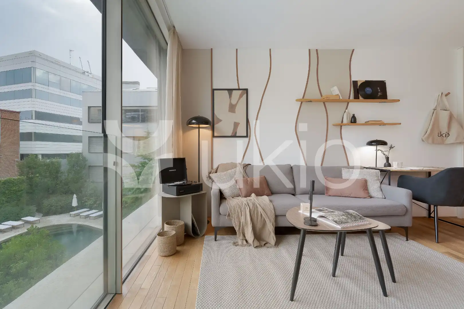 Living room of Apartments for rent in Madrid  with Heating, Swimming Pool and Furnished