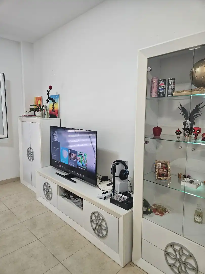 Sala de estar de Piso en venta en Roquetas de Mar con Amueblado