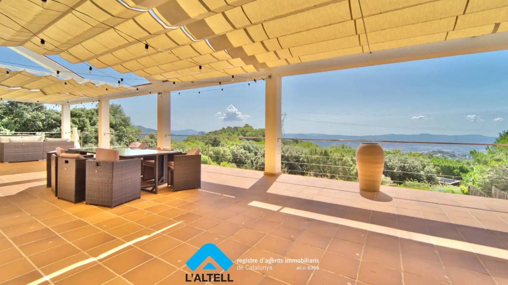 Terraza de Casa o chalet en venta en L'Ametlla del Vallès con Aire acondicionado, Calefacción y Jardín privado