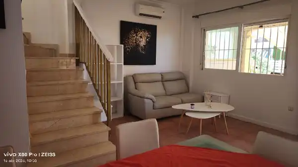 Wohnzimmer von Maisonette zum Verkauf in Orihuela mit Klimaanlage, Schwimmbad und Balkon